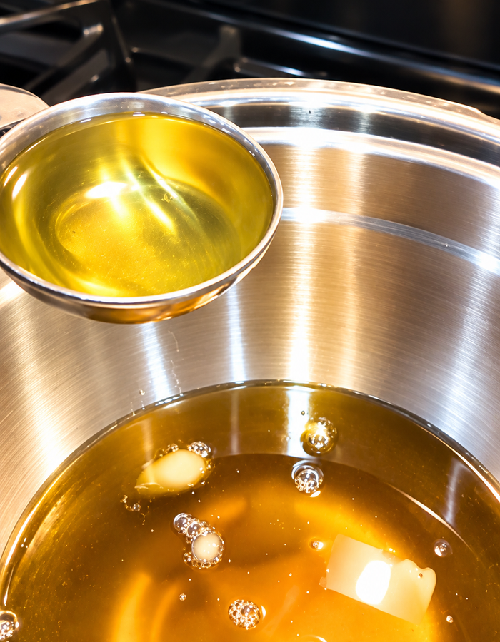 Crafting organic skincare blends by hand